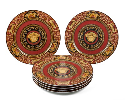 Lot 122 - A set of six Rosenthal for Versace Medusa show plates