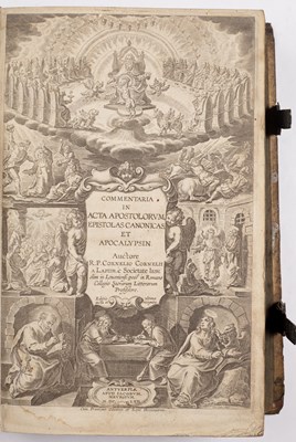 Lot 546 - LAPIDE (CORNELIUS, CORNELLI. A) Commentaria in...