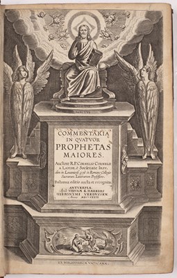 Lot 546 - LAPIDE (CORNELIUS, CORNELLI. A) Commentaria in...