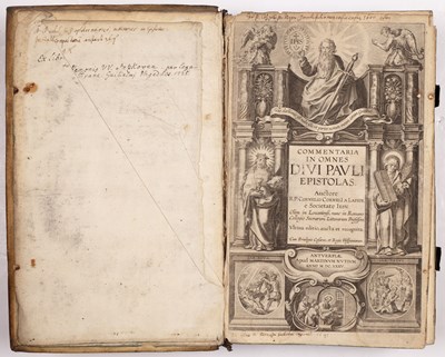 Lot 546 - LAPIDE (CORNELIUS, CORNELLI. A) Commentaria in...
