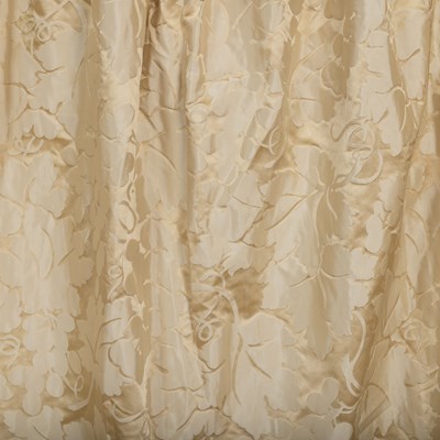 Lot 1250 - Two pairs of interlined silk curtains