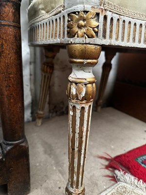 Lot 12 - A George III open armchair in the French manner
