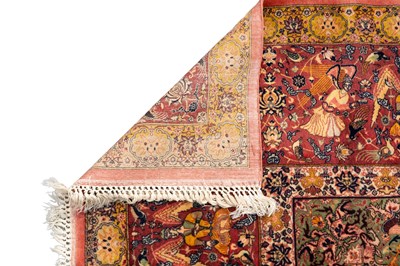 Lot 160 - An early 20th century hand-woven Kerman carpet