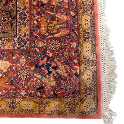 Lot 160 - An early 20th century hand-woven Kerman carpet