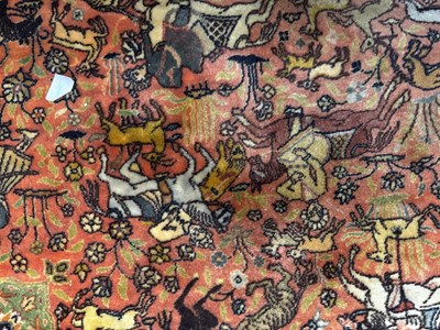 Lot 160 - An early 20th century hand-woven Kerman carpet