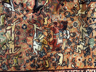 Lot 160 - An early 20th century hand-woven Kerman carpet