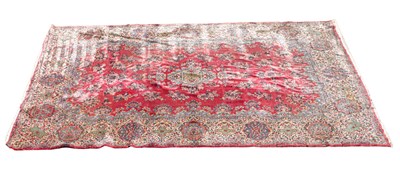Lot 1263 - A large hand woven Tabriz carpet