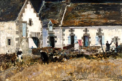 Lot 137 - Jeremy King (b.1933) Hanging the Washing...