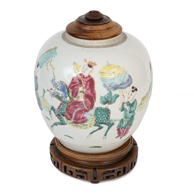Lot 67a - Famille verte ginger jar Chinese, 18th Century...