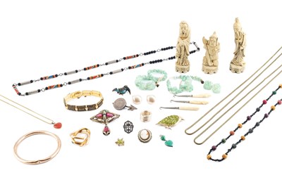 Lot 137 - A collection of jewellery, to include a 9ct...