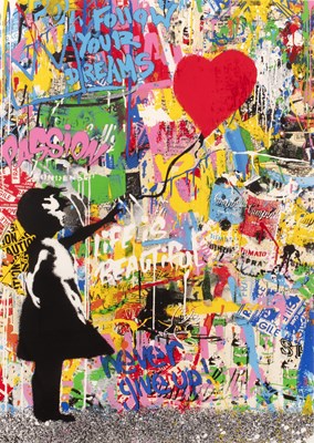 Lot 423 - Mr Brainwash (b.1966) Reach for Love, 2022...
