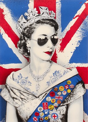 Lot 424 - Mr Brainwash (b.1966) Queen of Hearts, 2022...