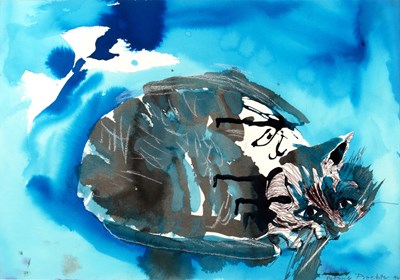 Lot 178 - Patrick Procktor (1936-2003) Cat, 1994 signed...