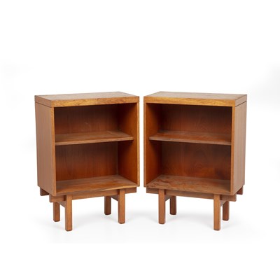 Lot 945 - Danish Pair of bedside tables 20th Century,...