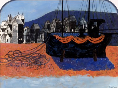 Lot 129 - Robert Tavener (1920-2004) Hastings signed...