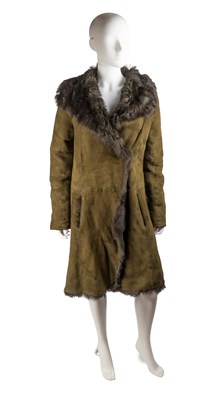 Lot 316 - A Joseph “Anais” lambskin long haired coat in...