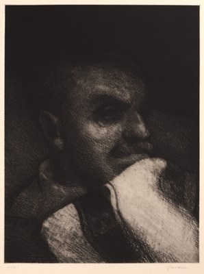 Lot 363 - Bill Jacklin (b.1942) Man with Bib, 1982...