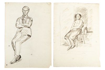Lot 268 - Barnett Freedman (1901-1958) Study of a seated...