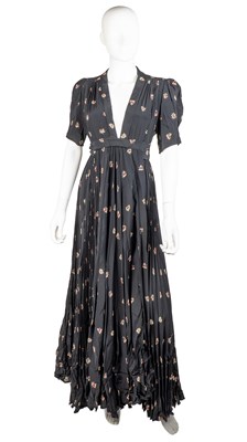Lot 272 - An OSSIE CLARK, 1970s long dress with pleated...