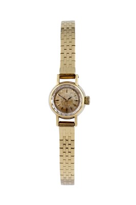 Lot 101 - A lady's bracelet watch by Omega, the circular...