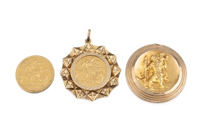 Lot 93 - A Victoria sovereign, dated 1899, together...