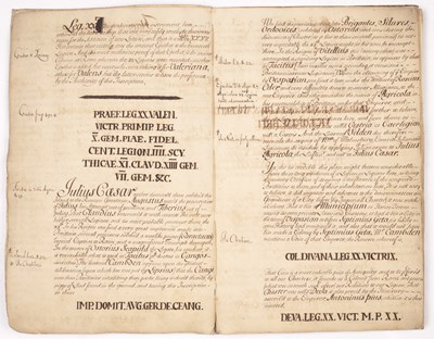 Lot 587A - An Antiquarian manuscript notebook with...