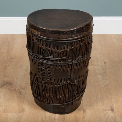 Lot 1057 - An African skin drum