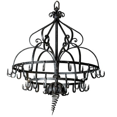 Lot 1197 - A 19th century wrought iron, possibly Dutch, gaming crown