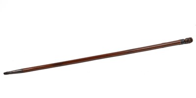 Lot 1087 - A 19th century malacca walking cane
