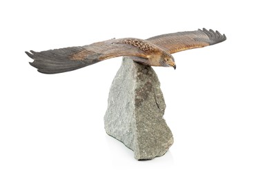 Lot 739 - British School Bird of Prey stoneware 26cm...