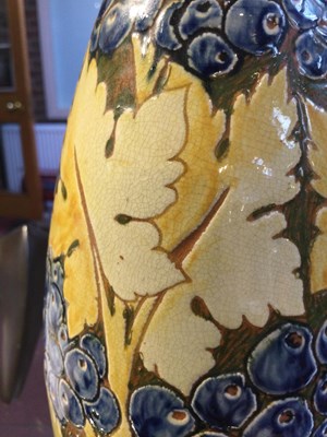 Lot 812 - Della Robbia Pottery Vase, 1897 decorated with...