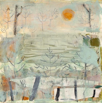 Lot 301 - Liz Hough (b.1966) Winter Mist mixed media 37...