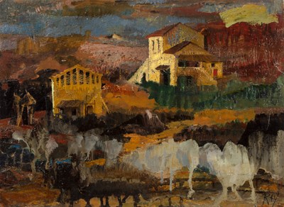 Lot 258 - Ray Howard-Jones (1903-1996) Spanish Hillside...