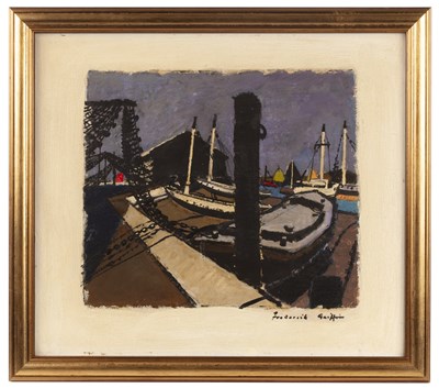 Lot 140 - Frederick Griffin (1906-1976) Harbour Scene...