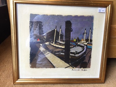 Lot 140 - Frederick Griffin (1906-1976) Harbour Scene...