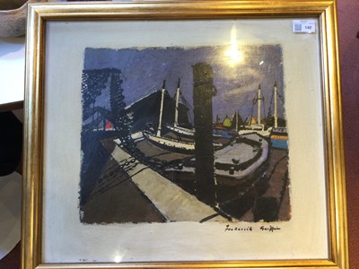 Lot 140 - Frederick Griffin (1906-1976) Harbour Scene...