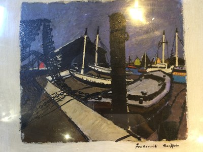 Lot 140 - Frederick Griffin (1906-1976) Harbour Scene...