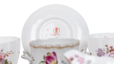 Lot 330 - A Royal Crown Derby part tea service