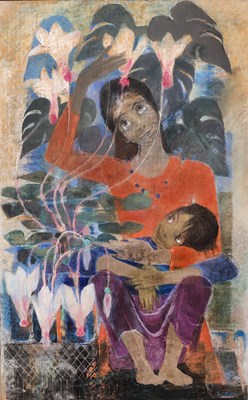 Lot 279 - Ervin Bossányi (1891-1975) The Cyclamen, 1972...