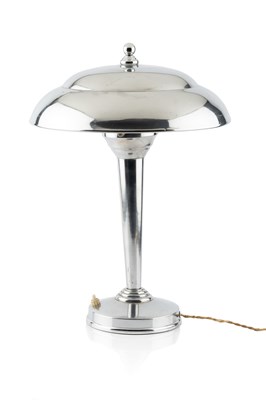 Lot 914 - Art Deco Canopy table lamp, circa 1920 chrome...