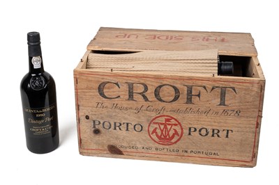 Lot 106 - Ten bottles of Croft Quinta Da Roeda 1980 vintage port