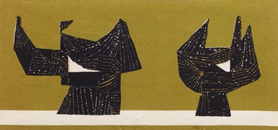 Lot 65 - John Drummond for Sanderson Sculpture Motif...