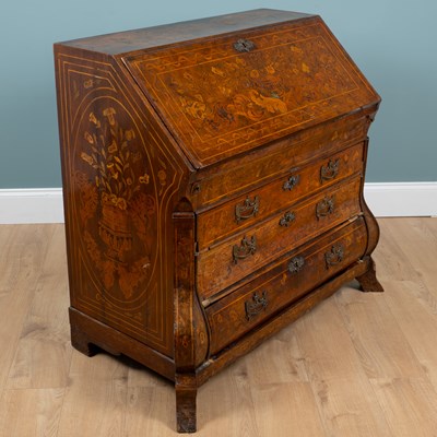 Lot 43 - A 19th century Dutch bureau