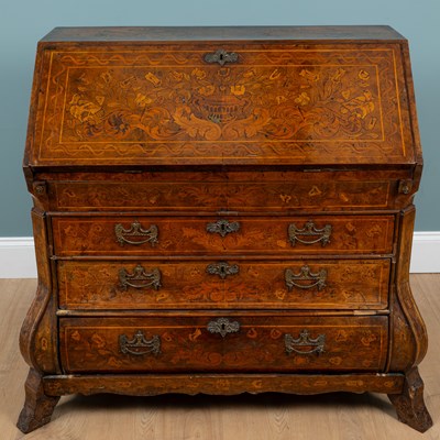 Lot 43 - A 19th century Dutch bureau