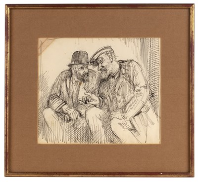 Lot 156 - Henry Lamb (1883-1960) Two Old Men Conversing...