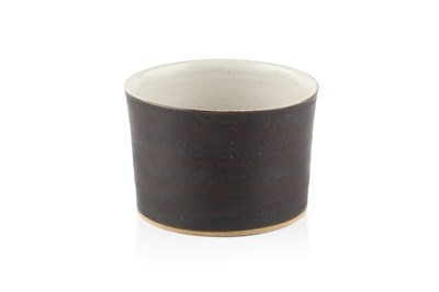 Lot 718 - Lucie Rie (1902-1995) Sugar bowl manganese...