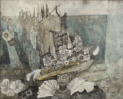 Lot 435 - Cornelia Dibble (b.1937) 'Grimalkin', signed,...