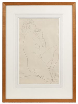 Lot Augustus John (1878-1961) Female nude study,...