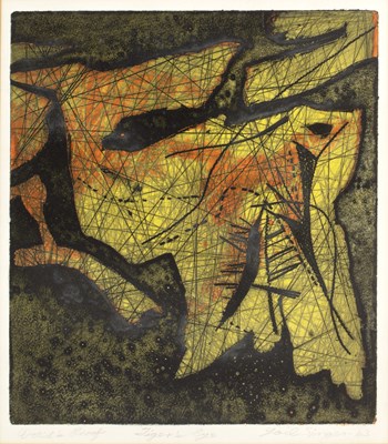 Lot 1 - Gail Singer (1924-1983) 'Tiger's Eye', pencil...