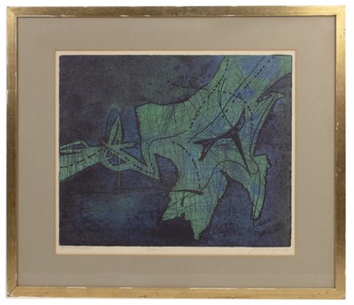 Lot 2 - Gail Singer (1924-1983) 'Atlantis', pencil...